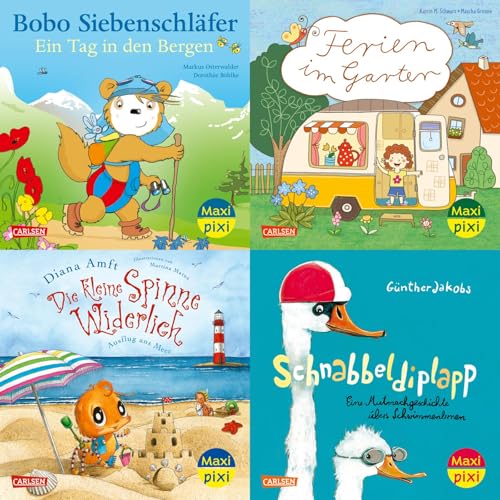 Maxi-Pixi-4er-Set 119: Schöne Ferien! (4x1 Exemplar) (119) von Carlsen