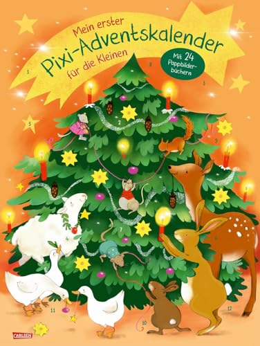 Mein erster Pixi-Adventskalender für die Kleinen - mit 24 Pappbilderbüchern - 2024: Kurze Weihnachtsgeschichten für Kleinkinder ab 18 Monaten zum Vorlesen Mein erster Pixi-Adventskalender für die Kleinen - mit 24 Pappbilderbüchern - 2024: Kurze Weihnachtsgeschichten für Kleinkinder ab 18 Monaten zum Vorlesen von Carlsen