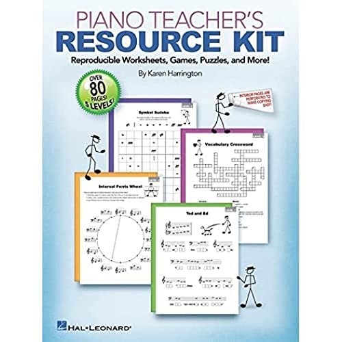 Piano Teachers Resource Kit: Reproducible Worksheets, Games, Puzzles, and More von Hal Leonard
