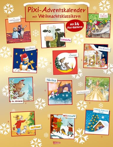 Pixi Adventskalender GOLD 2024: Adventskalender mit 24 Weihnachts-Klassikern als Pixi Pixi Adventskalender GOLD 2024: Adventskalender mit 24 Weihnachts-Klassikern als Pixi von Carlsen