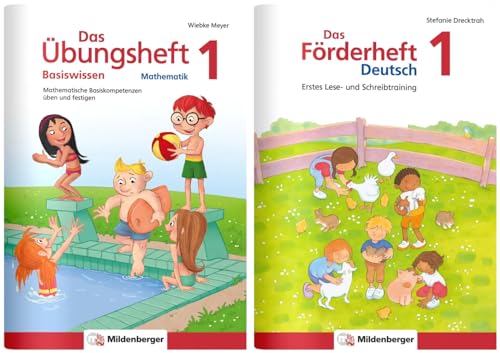 Sicher ins 2. Schuljahr – Paket: Förderprogramm Rechnen – Schreiben – Lesen: Wichtige Grundlagen des Stoffs der 1. Klasse wiederholen, um gut ins 2. Schuljahr zu starten.