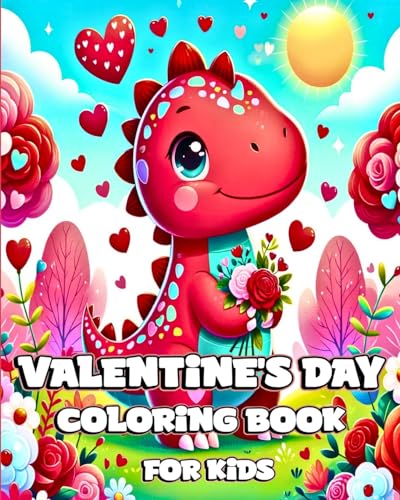Valentine's Day Coloring Book for Kids: Cute and Adorable Dinosaurs to Color with Unique designs for Toddlers von Blurb