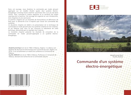 Commande d'un système électro-énergétique von Éditions universitaires européennes