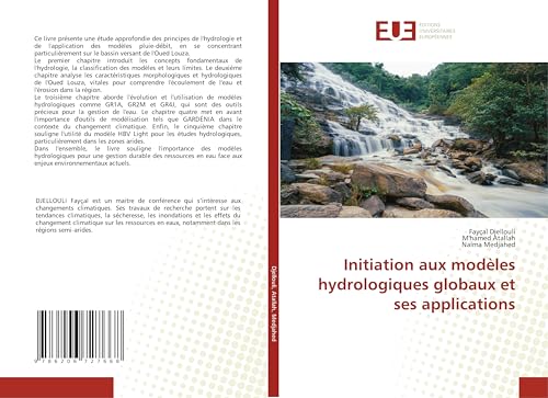 Initiation aux modèles hydrologiques globaux et ses applications: DE von Éditions universitaires européennes
