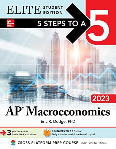 AP Macroeconomics 2023 Elite Edition: Elite Edition (5 Steps to A 5) von McGraw-Hill Education