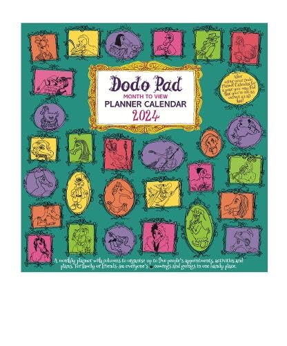 The Dodo Pad Family Planner Calendar 2024 - Month to View with 5 Daily Columns: For up to 5 people's activities. See everyone’s comings & goings in one handy place. UK made, sustainable, plastic free von Dodo Pad Ltd