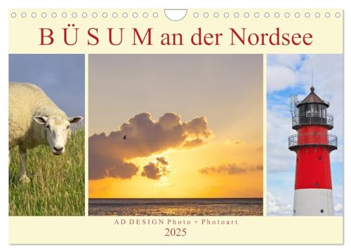 Büsum an der Nordsee (Wandkalender 2025 DIN A4 quer), CALVENDO Monatskalender von CALVENDO