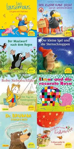 Pixi-Box 254: Die beliebtesten Bilderbuch-Helden bei Pixi (8x8 Exemplare) (254) von Carlsen