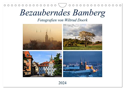 Bezauberndes Bamberg (Wandkalender 2024 DIN A4 quer), CALVENDO Monatskalender