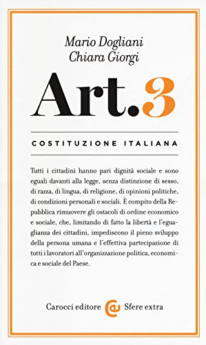 Costituzione italiana: articolo 3 (Sfere extra) von Carocci