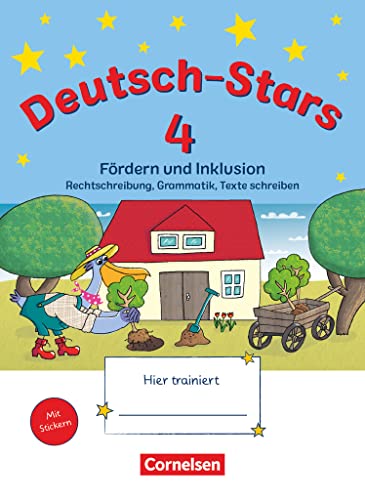 Deutsch-Stars - Allgemeine Ausgabe - 4. Schuljahr: Fördern und Inklusion - Übungsheft - Mit Lösungen von Cornelsen Verlag GmbH