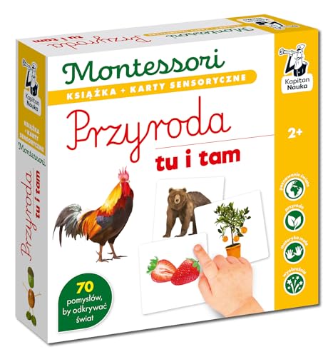 Montessori Przyroda tu i tam: Karty sensoryczne z książeczką Kapitan Nauka von Edgard