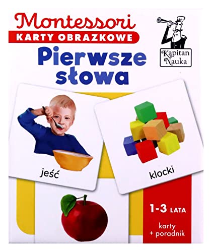 Montessori. Karty obrazkowe Pierwsze słowa (1-3 lata). Kapitan Nauka von Edgard