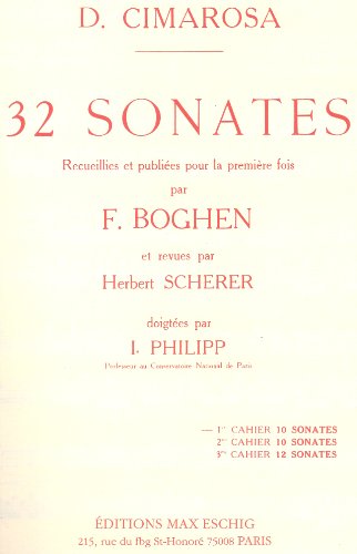 Sonates (32) Volume 1 Nos1-10 (Boghen Scherer Philipp - Piano