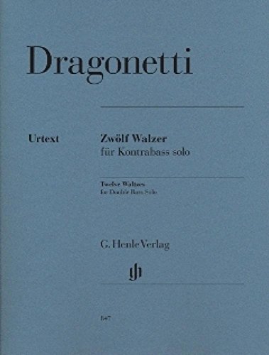 Zwölf Walzer für Kontrabass solo: Besetzung: Kontrabass solo (G. Henle Urtext-Ausgabe) von HENLE