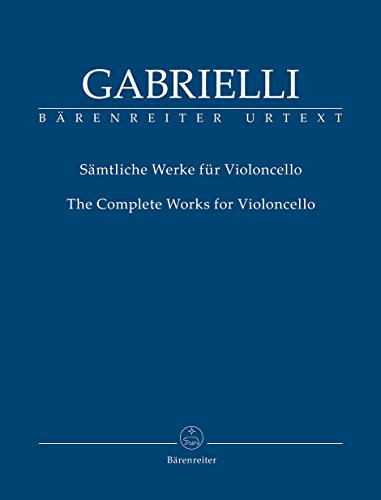 Sämtliche Werke für Violoncello. Partitur mit Einzelstimmen, Urtextausgabe von Bärenreiter-Verlag