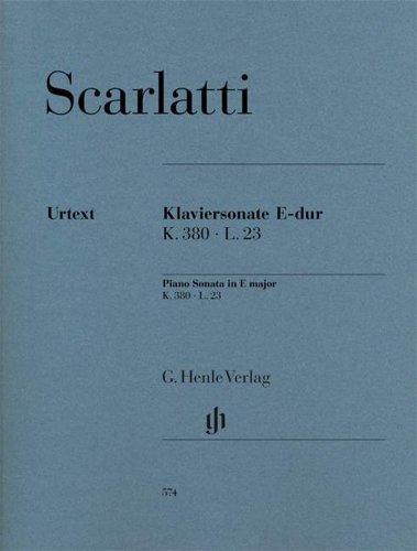 Klaviersonate E-dur K. 380 L. 23: Besetzung: Klavier zu zwei Händen (G. Henle Urtext-Ausgabe)