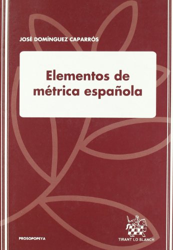 Elementos de métrica española von Editorial Tirant lo Blanch