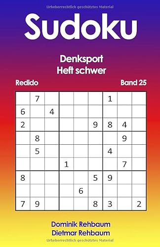 Redido Sudoku Heft schwer | Denksport | Band 25