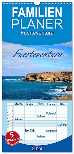 Familienplaner 2024 - Fuerteventura mit 5 Spalten (Wandkalender, 21 cm x 45 cm) CALVENDO