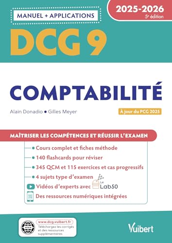 DCG 9 - Comptabilité : Manuel et Applications 2025-2026: À jour de la réforme du PCG von VUIBERT