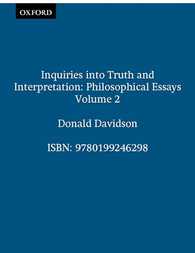 Inquiries Into Truth And Interpretation: Philosophical Essays Volume 2