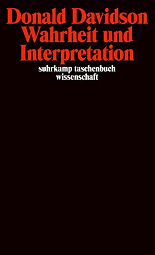 Wahrheit und Interpretation (suhrkamp taschenbuch wissenschaft)