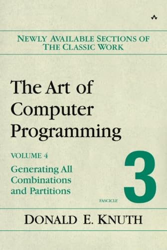 The Art of Computer Programming, Volume 4, Fascicle 3: Generating All Combinations and Partitions