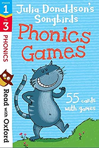 Read with Oxford: Stages 1-3: Julia Donaldson's Songbirds: Phonics Games Flashcards von Oxford University Press