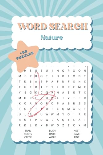 Nature Word Search Puzzle Book: Puzzles with Answers, About Plants, Animals, and Landscapes, Easy to Read Print, Great for Relaxation, For Adults, Seniors, and Teens (Yani Doodle Word Search Series) von Independently published