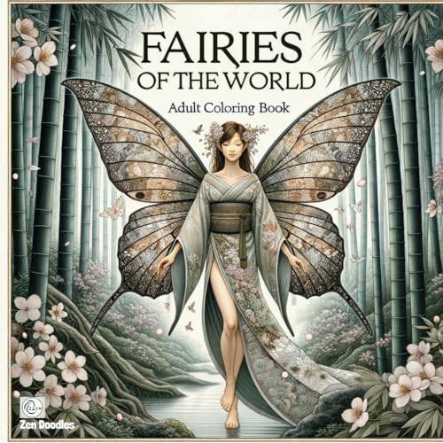 Fairies of the World Adult Coloring Book: Relaxing Grayscale Fantasy Drawings of Fairies from Different Races (Fairyland Fantasies: An Adult Coloring Adventure) von Independently published