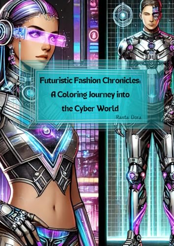Futuristic Fashion Chronicles: A Coloring Journey into the Cyber World von Independently published
