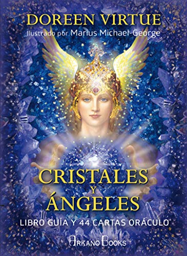 Cristales y ángeles: Libro guía y 44 cartas oráculo