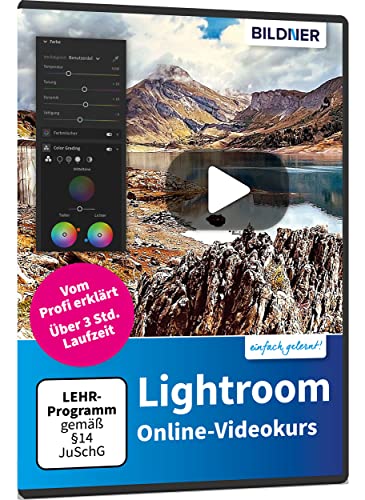 Lightroom – Online-Videokurs: Die Bildbearbeitungs-Software leicht nachvollziehbar vom Profi erklärt – Videos mit über 3 Stunden Laufzeit – Gutschein-Code für den Kurs als Stream