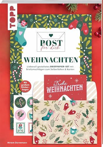 Post für dich. Weihnachtspost: Liebevoll gestaltetes Briefpapier-Set mit Briefumschlägen zum Selberfalten & Karten. Mit großem Stickerbogen. Post für dich. Weihnachtspost: Liebevoll gestaltetes Briefpapier-Set mit Briefumschlägen zum Selberfalten & Karten. Mit großem Stickerbogen.