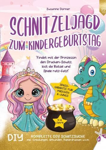 Schnitzeljagd Kindergeburtstag: 4 bis 6 Jahre | Findet mit Tiger den Dschungel-Schatz, löst die Rätsel und Spiele ratz-fatz!: Komplette DIY Schatzsuche inkl. Einladungen, Urkunden, Kuchen-Deko u.v.m. von positiverleben Publishing