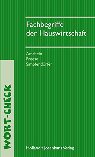 Fachbegriffe der Hauswirtschaft (Wort-Check)