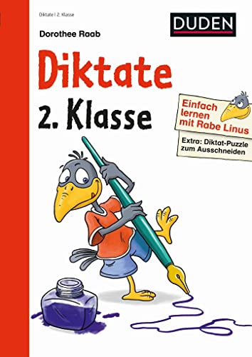 Einfach lernen mit Rabe Linus – Diktate 2. Klasse: Extra: Diktat-Puzzle zum Ausschneiden (Mein großer Lernspaß mit Rabe Linus) von Bibliograph. Instit. GmbH