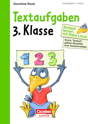 Einfach lernen mit Rabe Linus – Textaufgaben 3. Klasse: Extra: Textaufgaben-Quartett zum Ausschneiden (Mein großer Lernspaß mit Rabe Linus)