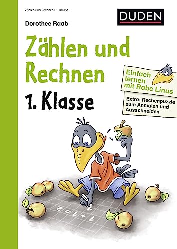 Einfach lernen mit Rabe Linus – Zählen und Rechnen 1. Klasse: Extra: Rechenpuzzle zum Anmalen und Ausschneiden (Mein großer Lernspaß mit Rabe Linus) von Bibliograph. Instit. GmbH