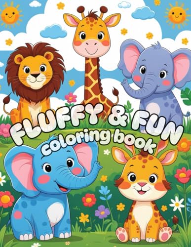 Fluffy & Fun - Animal Coloring Book: A fun and creative way to color cute animals! von Independently published