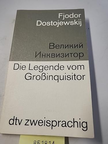 Der Großinquisitor: Russ. /Dt. (dtv zweisprachig) von dtv Verlagsgesellschaft mbH & Co. KG
