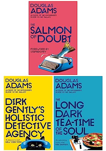 Dirk Gently Series 3 Books Collection Set (Dirk Gently's Holistic Detective Agency, The Long Dark Tea-Time of the Soul, The Salmon of Doubt)