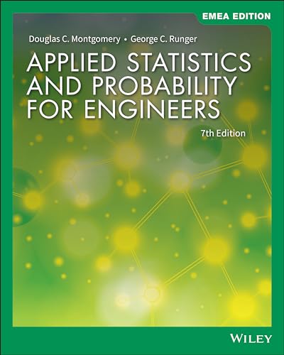 Applied Statistics and Probability for Engineers, EMEA Edition von Wiley