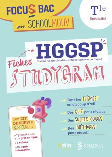 Focus Bac Fiches HGGSP (Terminale Spécialité): Décroche ton bac avec SchoolMouv grâce aux studygram !