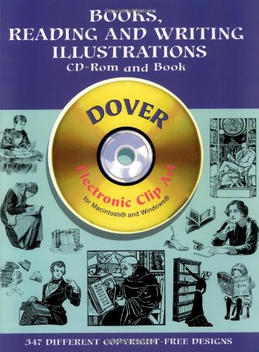 Books, Reading and Writing Illustrations (Dover Electronic Clip Art)
