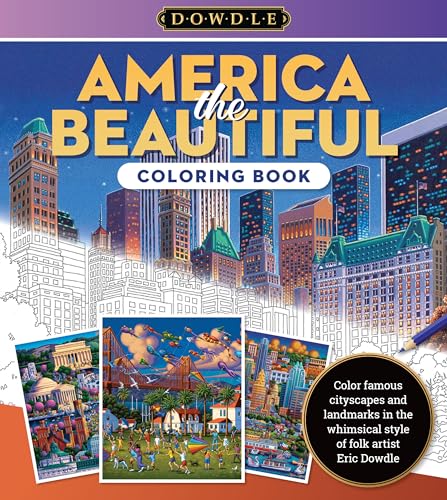 Eric Dowdle Coloring Book: America the Beautiful: Color famous cityscapes and landmarks in the whimsical style of folk artist Eric Dowdle (4)