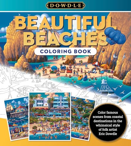 Eric Dowdle Coloring Book: Beautiful Beaches: Color famous scenes from coastal destinations in the whimsical style of folk artist Eric Dowdle (2)