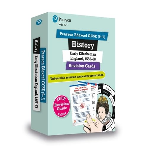 Revise Edexcel GCSE (9-1) History: Early Elizabethan England Revision Cards: with free online Revision Guide and Workbook (Revise Edexcel GCSE History 16) von Pearson Education Limited