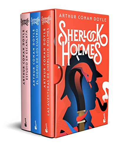 Estuche Sherlock Holmes (Arthur Conan Doyle): Estudio en escarlata, El signo de los cuatro y Las aventuras de Sherlock Holmes (Biblioteca Sherlock Holmes) von Booket